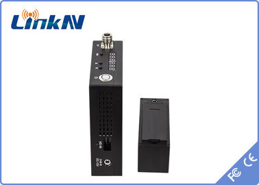 Τηλεοπτική συσκευή αποστολής σημάτων COFDM HDMI Manpack μακροχρόνιας σειράς &amp; υψηλή κρυπτογράφηση ασφάλειας AES256 CVBS με μπαταρίες