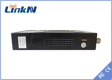 Τηλεοπτική συσκευή αποστολής σημάτων COFDM QPSK HDMI αστυνομίας &amp; χαμηλή κρυπτογράφηση καθυστέρησης AES256 CVBS H.264 με την μπαταρία