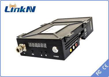 Τηλεοπτική κρυπτογράφηση 200-2700MHz υψηλής ασφαλείας AES256 κωδικοποίησης διαμόρφωσης H.264 συσκευών αποστολής σημάτων COFDM Manpack FHD