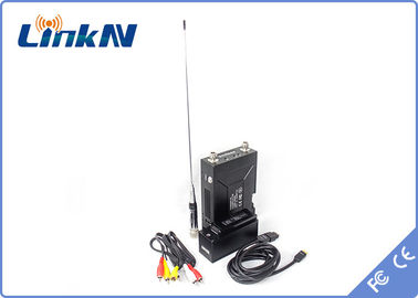 Ασύρματη τηλεοπτική συσκευή αποστολής σημάτων COFDM QPSK HDMI &amp; χαμηλή παραγωγή δύναμης κρυπτογράφησης 2W καθυστέρησης AES256 CVBS H.264