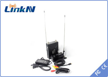 Στρατιωτική συσκευή αποστολής σημάτων AES256 QPSK HDMI COFDM &amp; εύρος ζώνης 2-8MHz CVBS H.264 με μπαταρίες
