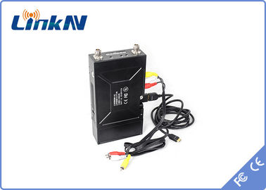 Τηλεοπτική συσκευή αποστολής σημάτων QPSK HDMI COFDM &amp; χαμηλή κρυπτογράφηση καθυστέρησης AES256 CVBS H.264 με την μπαταρία