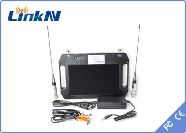 Φορητή υπαίθρια κρυπτογράφηση δεκτών FHD CVBS AES256 COFDM τηλεοπτική με την επίδειξη με μπαταρίες