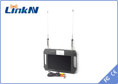 Τακτικός φορητός τηλεοπτικός δέκτης με μπαταρίες FHD COFDM με το διπλό συνεχές ρεύμα 12V κεραιών AES256 επίδειξης