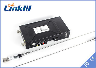 Στρατιωτική τακτική τηλεοπτική συσκευή αποστολής σημάτων COFDM HDMI &amp; χαμηλή διπλής κατεύθυνσης ενδοσυνεννόηση καθυστέρησης κρυπτογράφησης CVBS AES256