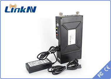 Στρατιωτικό ασύρματο ψηφιακό τηλεοπτικό σύστημα FHD HDMI Manpack COFDM &amp; κρυπτογράφηση CVBS H.264 AES256