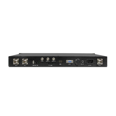 1U Shipborne χαμηλή λανθάνουσα κατάσταση ρεύμα-12V υποδοχής ποικιλομορφίας δεκτών FHD HDMI SDI CVBS COFDM τηλεοπτική