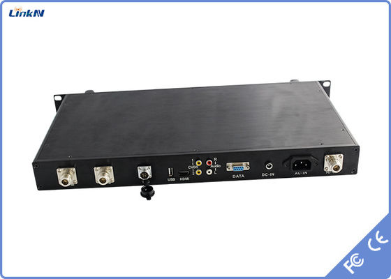 Τραχύς τηλεοπτικός δέκτης HDMI SDI CVBS COFDM AES256 300-2700MHz όχημα-υποστηριγμάτων FHD