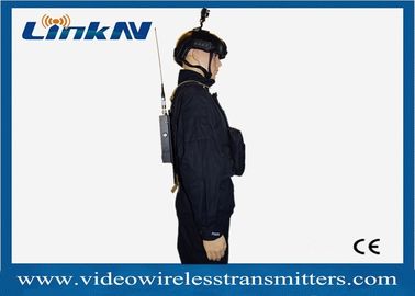 Τηλεοπτική συσκευή αποστολής σημάτων COFDM HDMI Manpack στρατιωτικής αστυνομίας τακτική & διπλής κατεύθυνσης ενδοσυνεννόηση AES256 CVBS με μπαταρίες