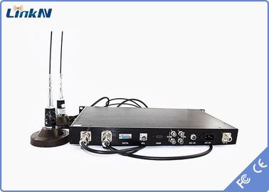 Τραχιά στρατιωτική Vehicle-mounted COFDM δεκτών HDMI SDI υψηλή χαμηλή καθυστέρηση κεραιών ασφάλειας AES256 Encrytpion διπλή