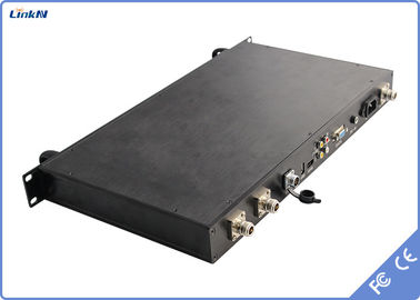 Το τραχύ ράφι 1U τοποθετεί χαμηλή λανθάνουσα κατάσταση εύρους ζώνης ρεύμα-12V 2-8MHz δεκτών HDMI SDI CVBS COFDM την τηλεοπτική