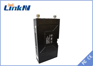 Τηλεοπτική συσκευή αποστολής σημάτων COFDM QPSK HDMI αστυνομίας &amp; χαμηλή κρυπτογράφηση καθυστέρησης AES256 CVBS H.264 με την μπαταρία