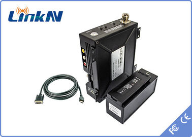 Τηλεοπτική διαμόρφωση H.264 συσκευών αποστολής σημάτων COFDM ασφάλειας την κρυπτογράφηση που κωδικοποιεί HDMI &amp; CVBS AES256 με μπαταρίες