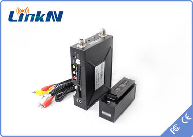 τηλεοπτική συσκευή αποστολής σημάτων COFDM QPSK HDMI αστυνομίας 13km &amp; χαμηλή κρυπτογράφηση καθυστέρησης AES256 CVBS H.264