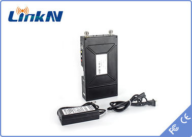 Στρατιωτική φορητή τηλεοπτική συσκευή αποστολής σημάτων COFDM HDMI &amp; διπλής κατεύθυνσης ενδοσυνεννόηση κρυπτογράφησης CVBS AES256
