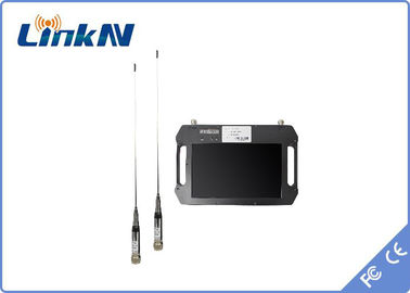 Ηλεκτρονικός δέκτης βίντεο COFDM με μπαταρία HDMI CVBS με δέκτη ποικιλομορφίας οθόνης AES256 DC 12V