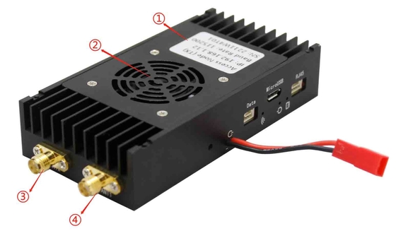 Σύνδεση δεδομένων UAV με Ethernet Video σε AES 128-bit 320mw Power Output