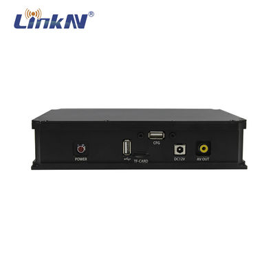 Αναλογικό NTSC PAL COFDM QPSK AES UGV ασύρματο τηλεοπτικό συσκευών αποστολής σημάτων συνεχές ρεύμα 12V καθυστέρησης κρυπτογράφησης χαμηλό